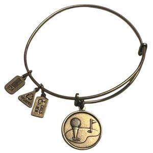 Wind & Fire Gold Golf Tee Adjustable Bangle Bracelet
